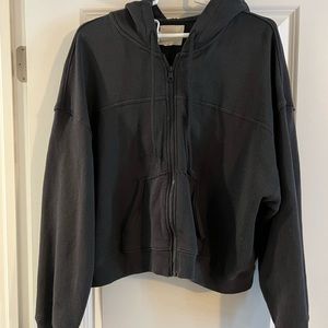 American Eagle cropped zip up hoodie XL